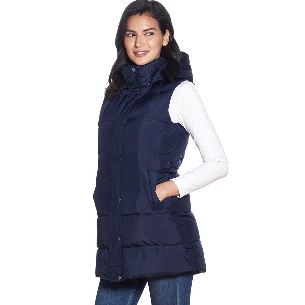 Weatherproof Women's Navy Puffer Vest